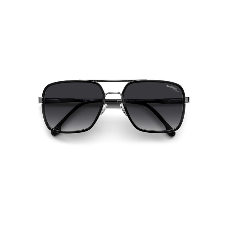 Carrera 256/S 203788rhl58d6 Metal Sunglass Frames For Men Full Rim Rectangular Gold Black With Gradient + Full Mirror Green Shaded Gold Mirror Antirefex Non-Polarized 58-18-140