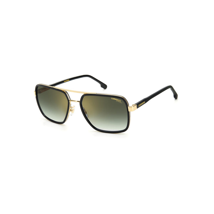 Carrera 256/S 203788j5g5870 Metal Sunglass Frames For Men Full Rim Rectangular Gold With Solid Tint Brown Non-Polarized 58-18-140