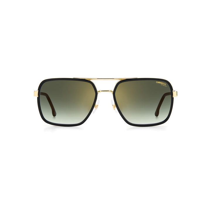 Carrera 256/S 203788j5g5870 Metal Sunglass Frames For Men Full Rim Rectangular Gold With Solid Tint Brown Non-Polarized 58-18-140