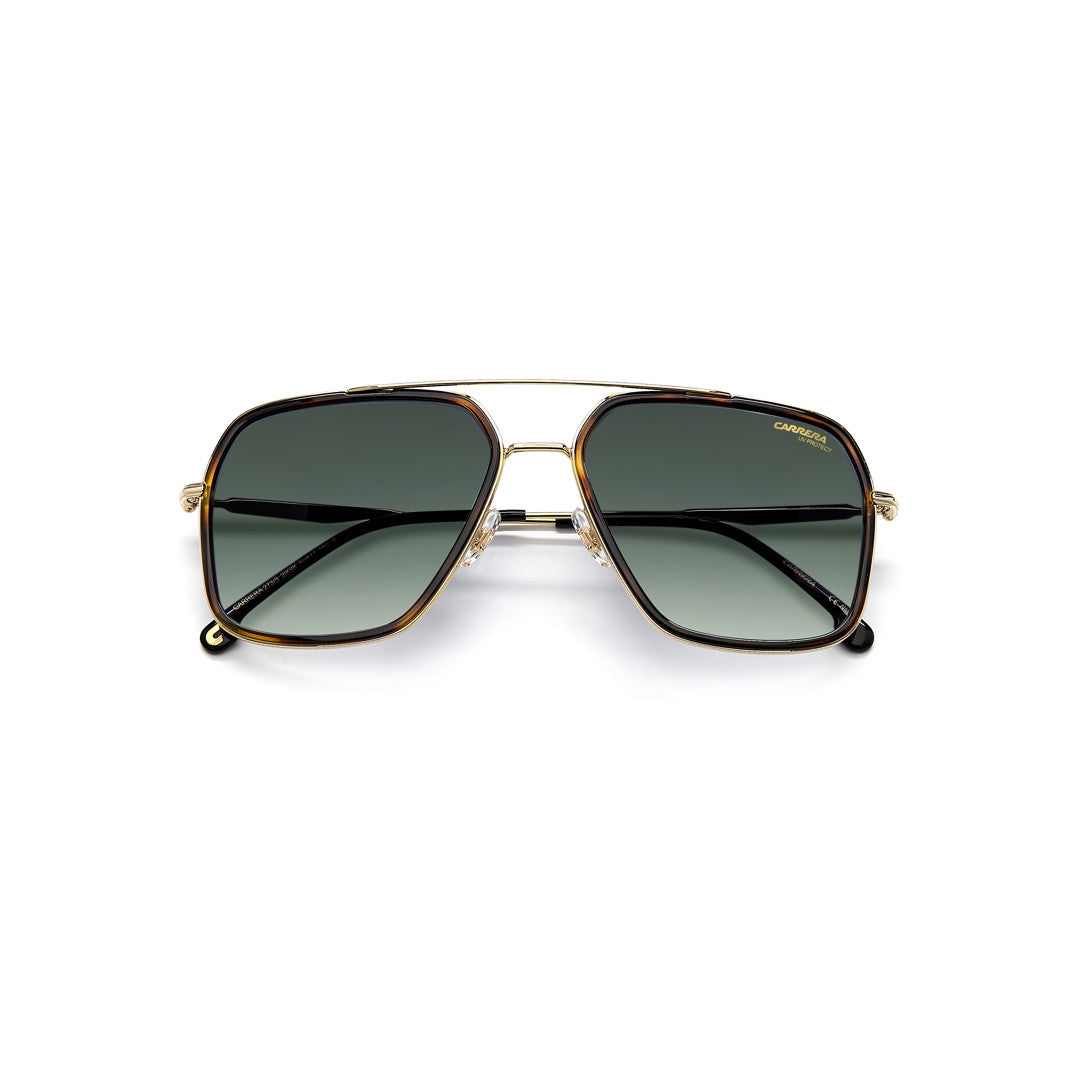Carrera 273/S 204945086599o Metal Sunglass Frames For Men Full Rim Square Double Bridge Havana With Gradient Grey Shaded Non-Polarized 59-17-150