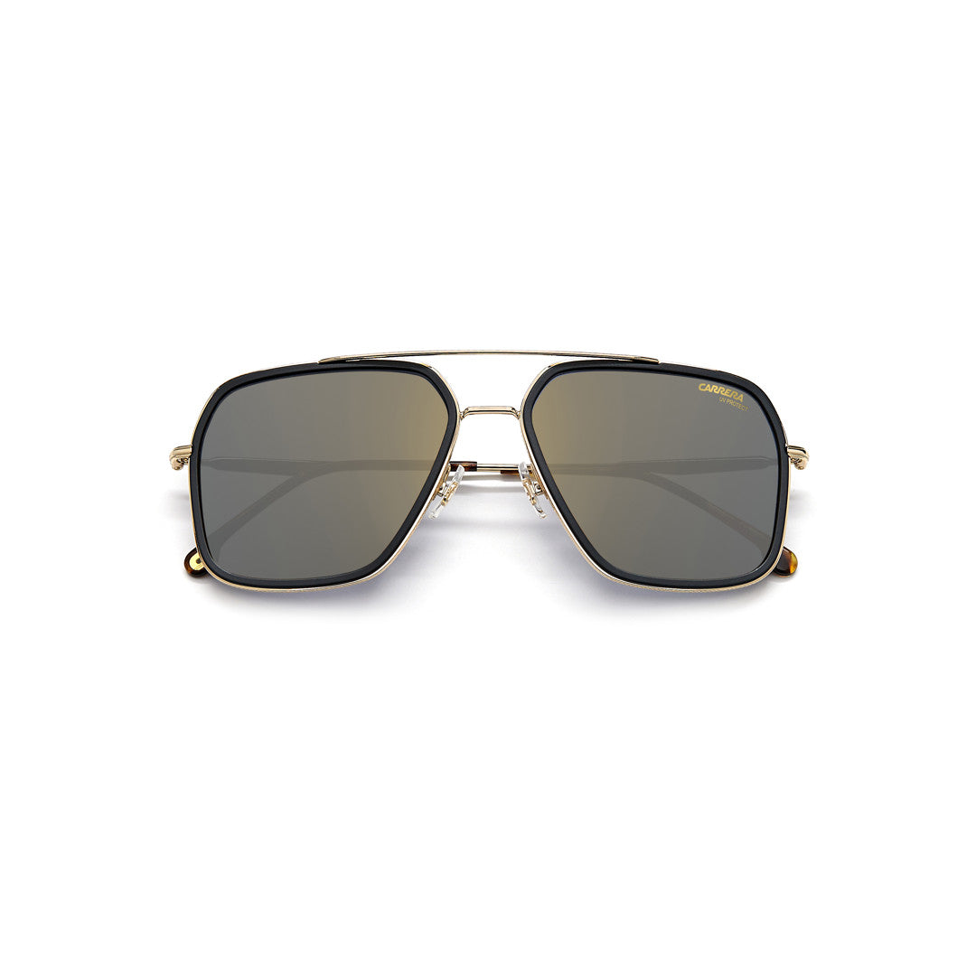 Carrera 273/S 2049452ik599k Metal Sunglass Frames For Men Full Rim Square Double Bridge Havana Gold With Gradient Green Shaded Non-Polarized 59-17-150