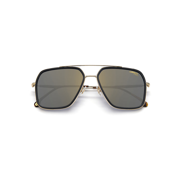 Carrera 273/S 2049452ik599k Metal Sunglass Frames For Men Full Rim Square Double Bridge Havana Gold With Gradient Green Shaded Non-Polarized 59-17-150