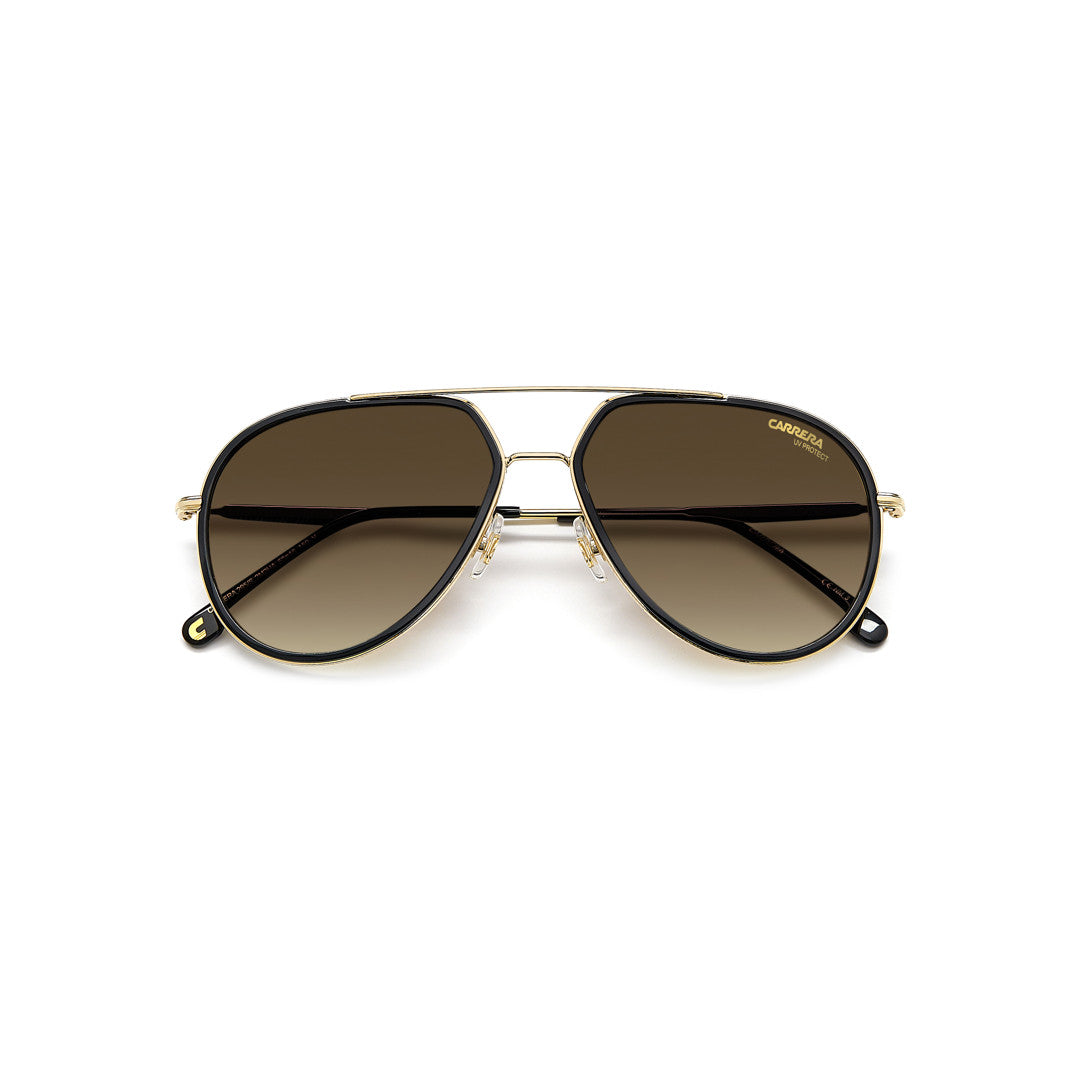 Carrera 295/S 205389086589k Metal Sunglass Frames For Unisex Adult Full Rim Pilot Havana With Gradient Green Shaded Non-Polarized 58-16-150