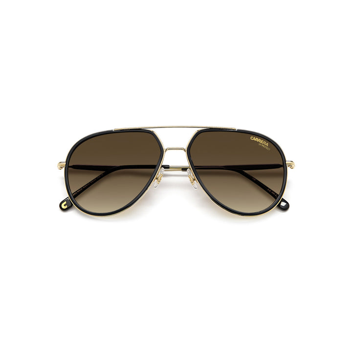 Carrera 295/S 205389086589k Metal Sunglass Frames For Unisex Adult Full Rim Pilot Havana With Gradient Green Shaded Non-Polarized 58-16-150