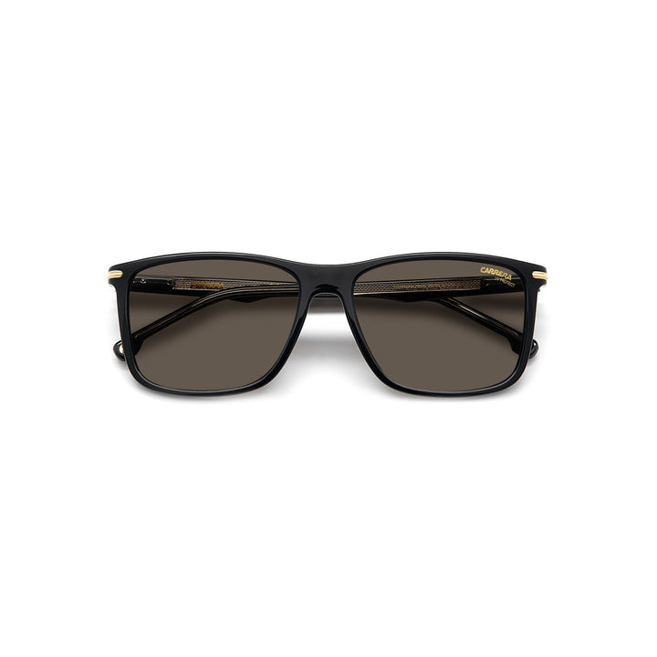 Carrera 298/S 20537100357uc Polyamide Inj Sunglass Frames For Men Full Rim Rectangular Matte Black With Solid Tint Green Polarized 57-16-145