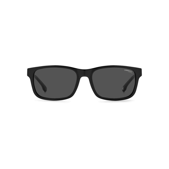 Carrera 299/S 20537200357m9 Acetate Sunglass Frames For Men Full Rim Rectangular Matte Black With Solid Tint Grey Polarized 57-18-145