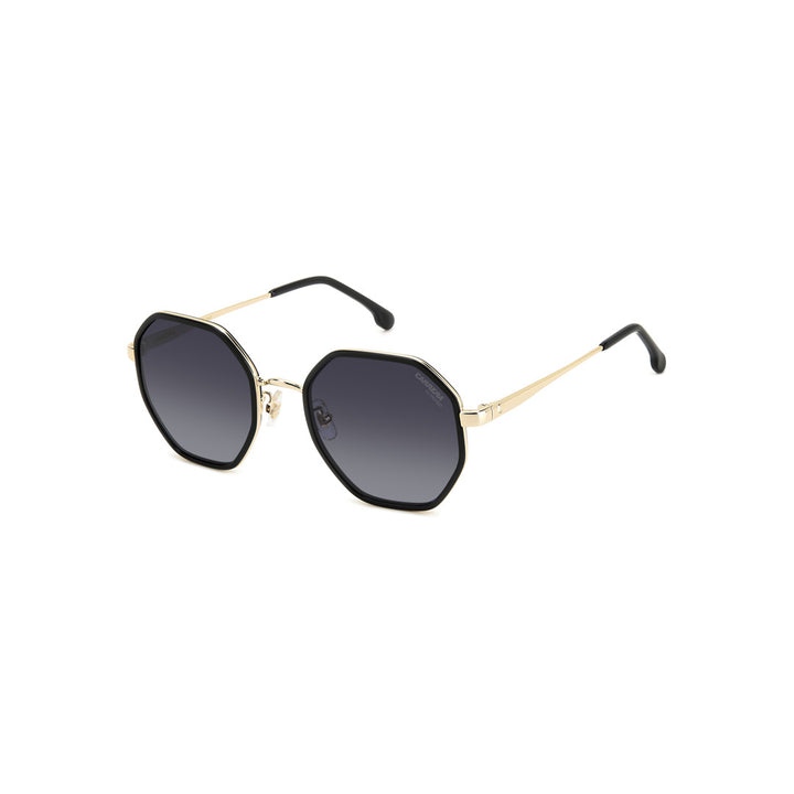 Carrera 3029/S 2068266ak539o Metal Sunglass Frames For Women Full Rim Round Geometrical Green Horn With Gradient Grey Shaded Non-Polarized 53-22-140