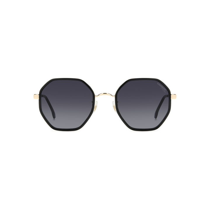 Carrera 3029/S 2068266ak539o Metal Sunglass Frames For Women Full Rim Round Geometrical Green Horn With Gradient Grey Shaded Non-Polarized 53-22-140