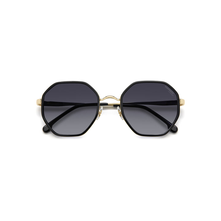 Carrera 3029/S 2068266ak539o Metal Sunglass Frames For Women Full Rim Round Geometrical Green Horn With Gradient Grey Shaded Non-Polarized 53-22-140