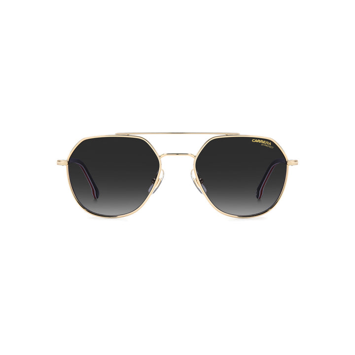 Carrera 303/S 205789kj153ir Metal Sunglass Frames For Unisex Adult Full Rim Rectangular Dark Ruthenium With Solid Tint Grey Non-Polarized 53-19-145