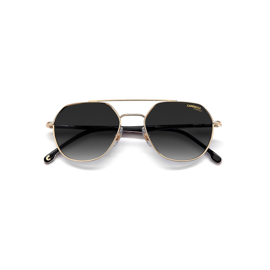Carrera 303/S 205789kj153ir Metal Sunglass Frames For Unisex Adult Full Rim Rectangular Dark Ruthenium With Solid Tint Grey Non-Polarized 53-19-145
