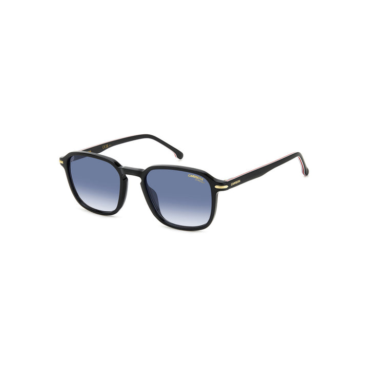 Carrera 328/S 20672208a539o Acetate Sunglass Frames For Men Full Rim Rectangular Black Grey With Gradient Grey Shaded Non-Polarized 53-20-145