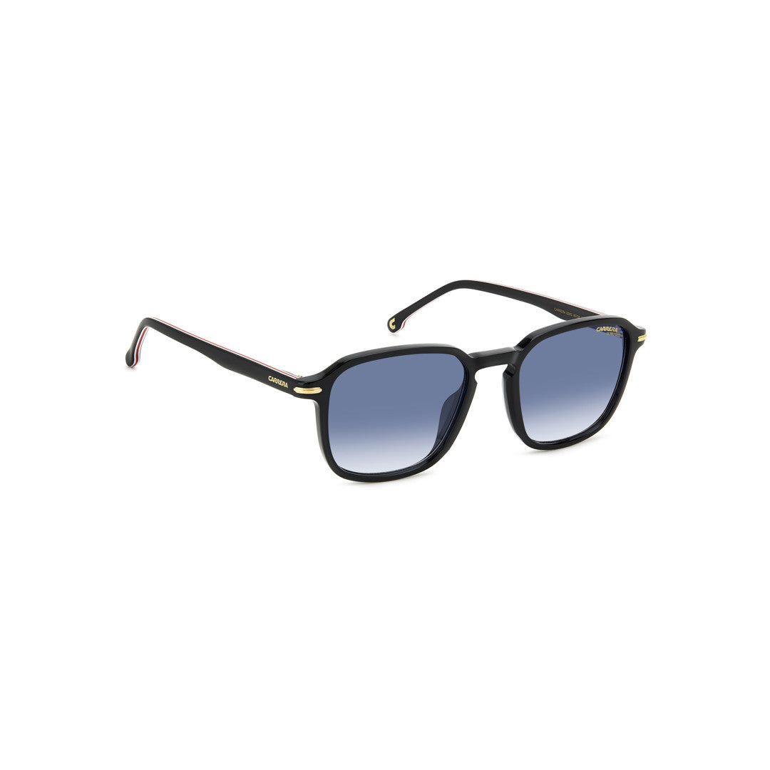 Carrera 328/S 20672208a539o Acetate Sunglass Frames For Men Full Rim Rectangular Black Grey With Gradient Grey Shaded Non-Polarized 53-20-145