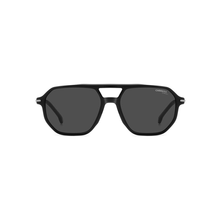 Carrera 335 1081260035021 Metal Optical Frames For Men Full Rim Rectangular Geometrical Matte Black  Non-Polarized 54-17-145