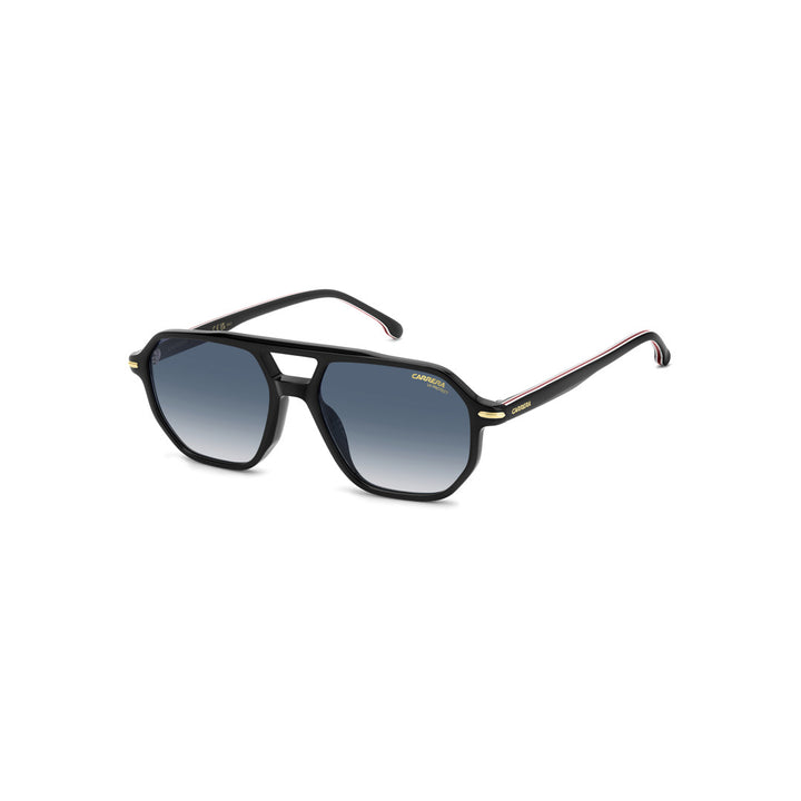 Carrera 341/S 2076002ik549k Acetate Sunglass Frames For Men Full Rim Rectangular Havana Gold With Gradient Green Shaded Non-Polarized 54-17-145