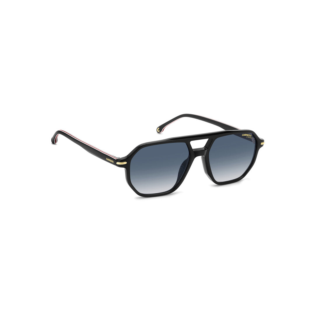 Carrera 341/S 2076002ik549k Acetate Sunglass Frames For Men Full Rim Rectangular Havana Gold With Gradient Green Shaded Non-Polarized 54-17-145