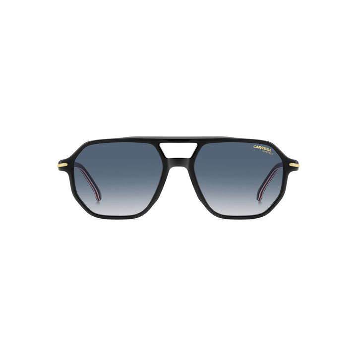 Carrera 341/S 2076002ik549k Acetate Sunglass Frames For Men Full Rim Rectangular Havana Gold With Gradient Green Shaded Non-Polarized 54-17-145