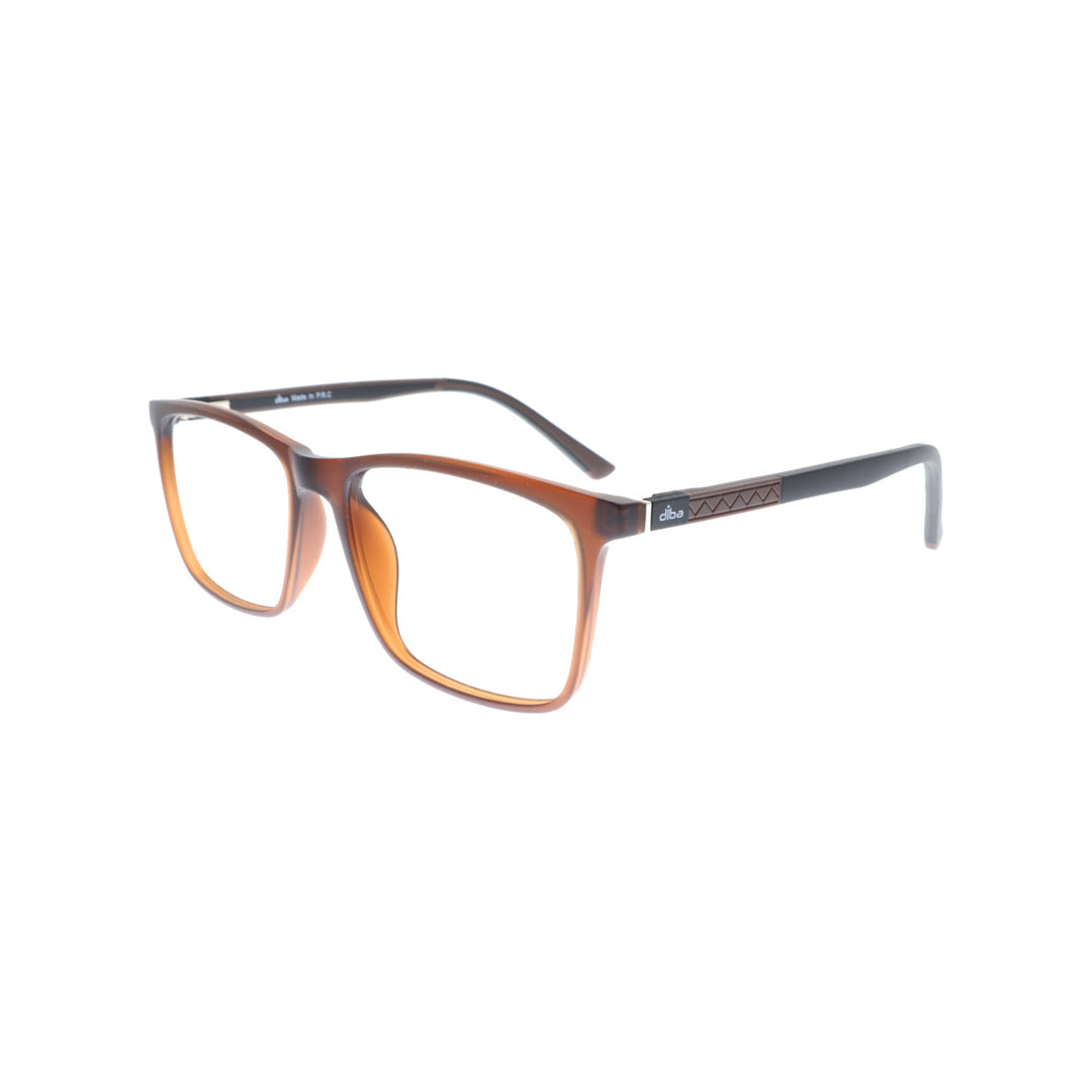 Diba 9026c5 For Men Eyeglasses Square Matte brown Size 54-17-146