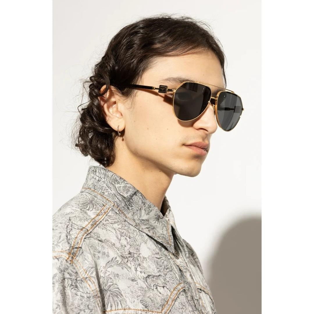 Dolce & Gabbana, Sunglasses, Male, Yellow, Size: 62 MM Stylish Sunglasses