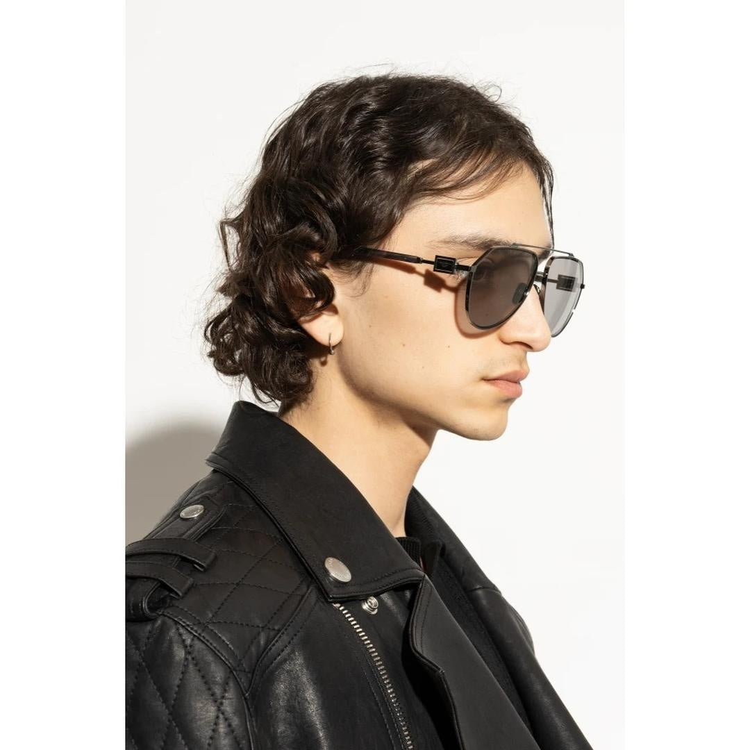 DOLCE & GABBANA DG 2315 04/1 Pilot Gunmetal Metal Sunglasses with Grey Lens