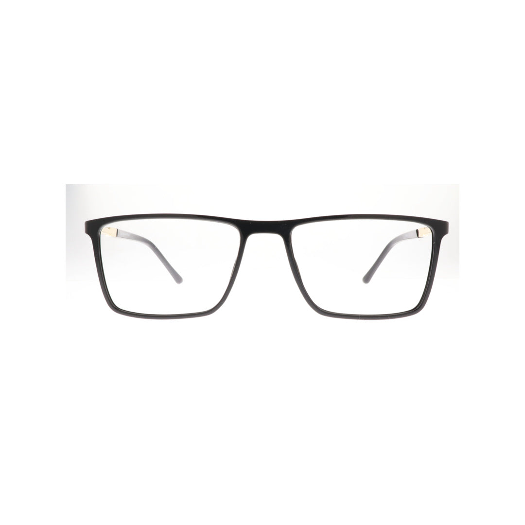 Joy Style For Men Eyeglasses Rectangular Shape Size 52 8629c1 Black