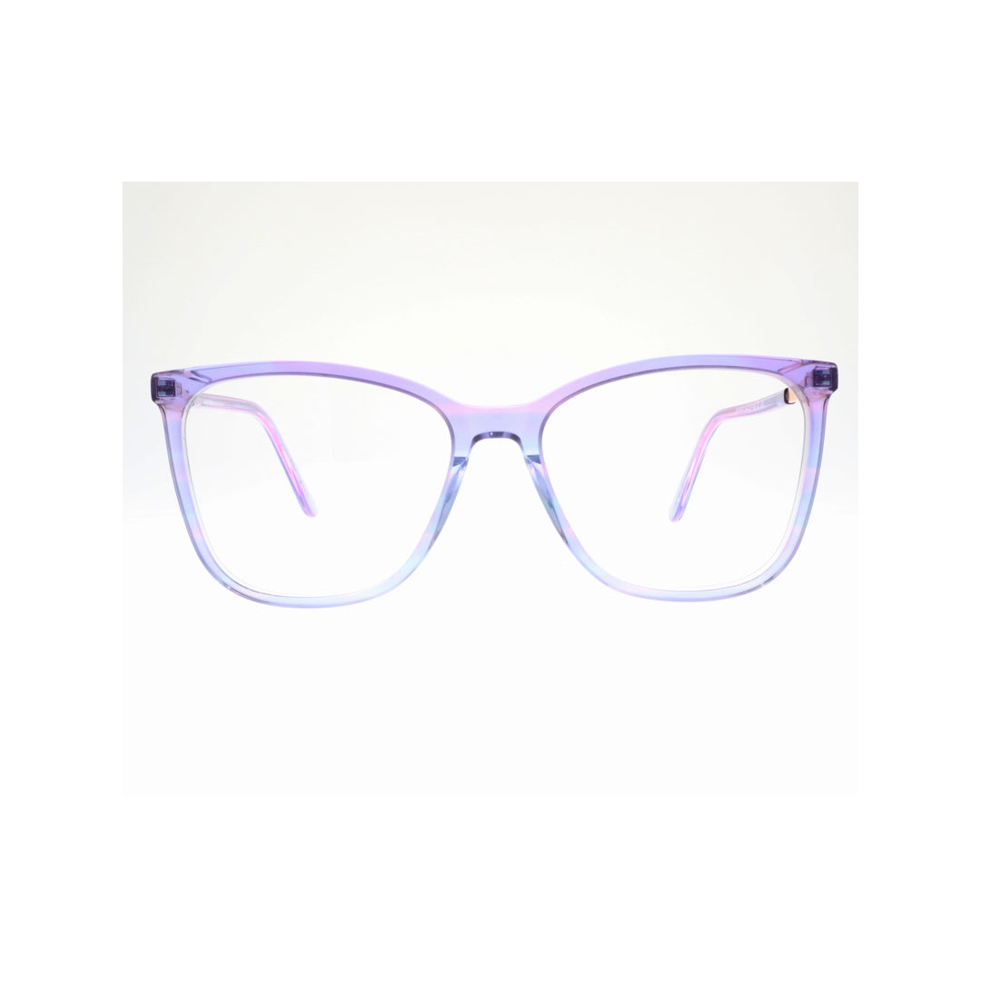 Joy Style For Men Eyeglasses Square Shape Size 50 9007c5 Purple Blue