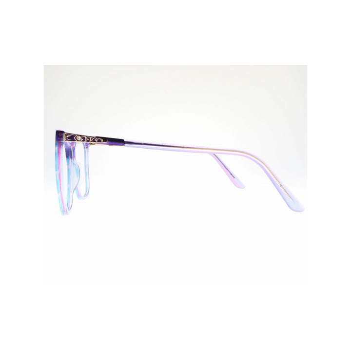 Joy Style For Men Eyeglasses Square Shape Size 50 9007c5 Purple Blue