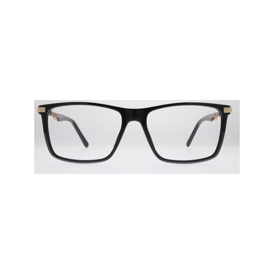 نظارة طبية رجالية Joy Style بإطار مربع مقاس 53 موديل 6809c1 لون أسود