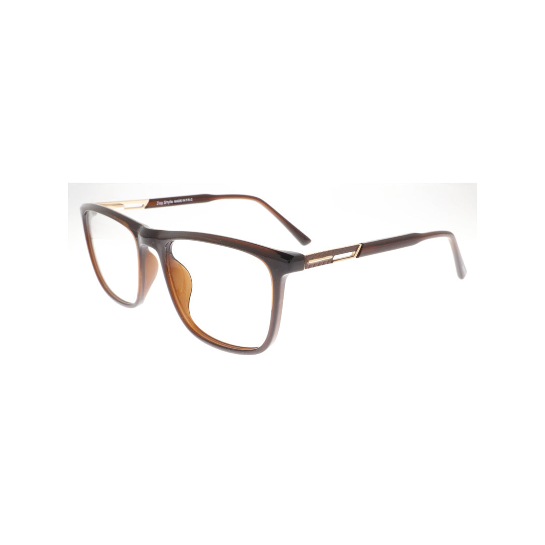 Joy Style For Men Eyeglasses Square Shape Size 53 6811c3 Brown