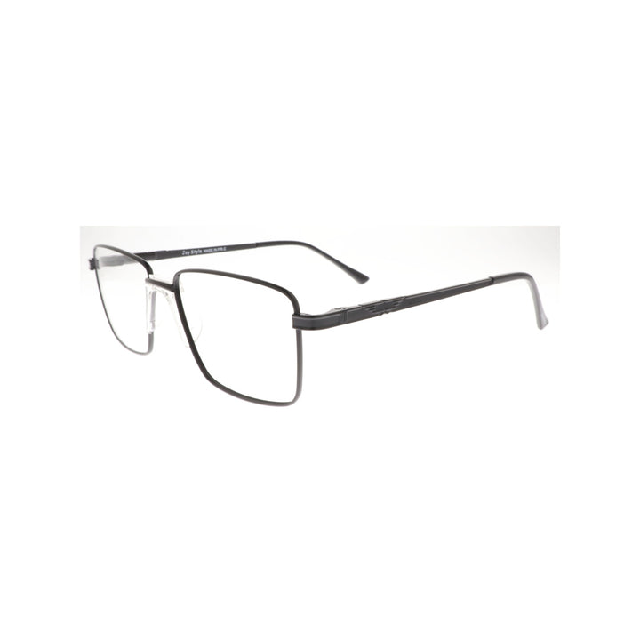 Joy Style For Men Metal Eyeglasses Rectangular Shape Size 50 8870c5 Matte Black
