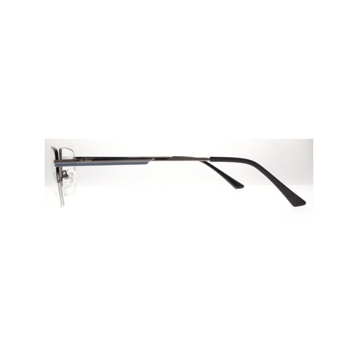 Joy Style For Men Metal Eyeglasses Semi-Rimless Square Shape Size 53 8805c2 Gunmetal