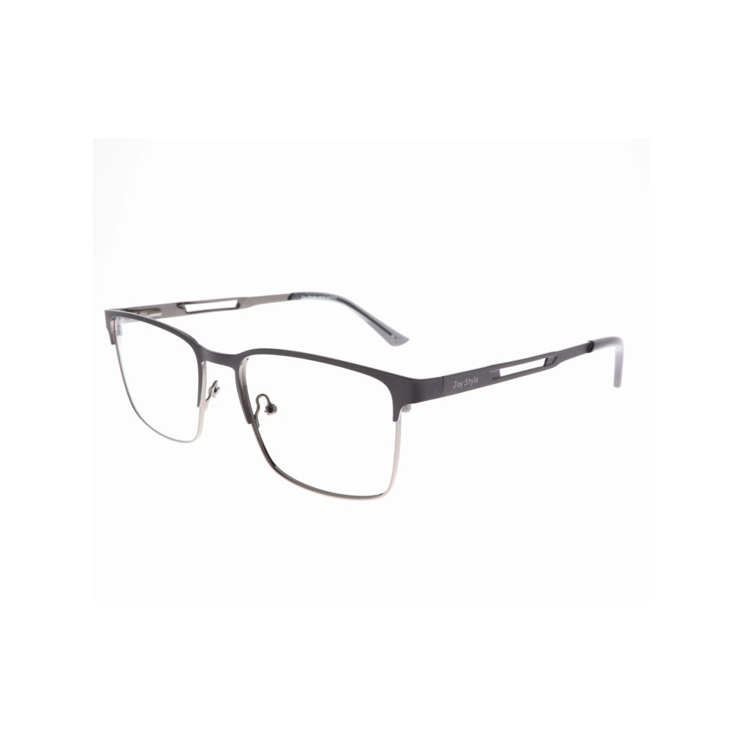 Joy Style For Men Metal Eyeglasses Square Shape Size 54 1167c3 Matte Black
