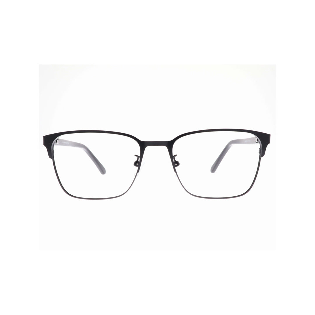 Joy Style For Men Metal Eyeglasses Square Shape Size 54 8203c1 Matte Blue