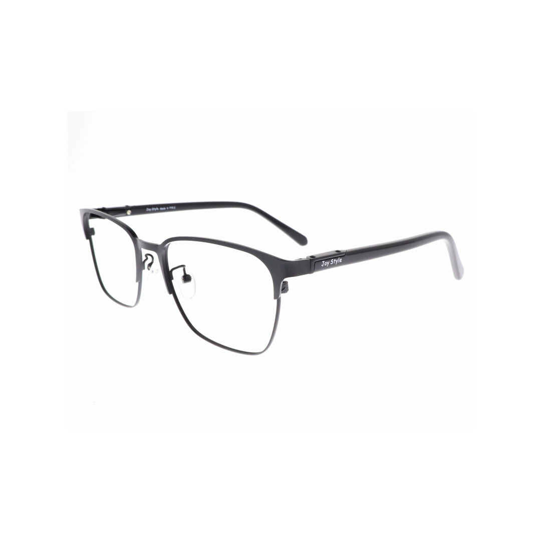 Joy Style For Men Metal Eyeglasses Square Shape Size 54 8203c1 Matte Blue