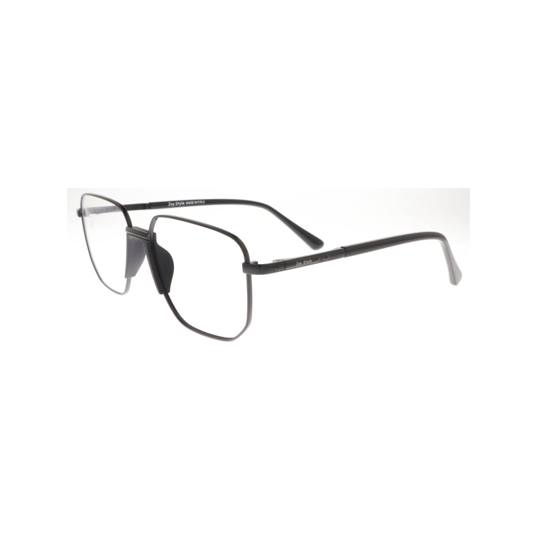 Joy Style For Men Metal Eyeglasses Square Size 54 6407c6 Matte Black