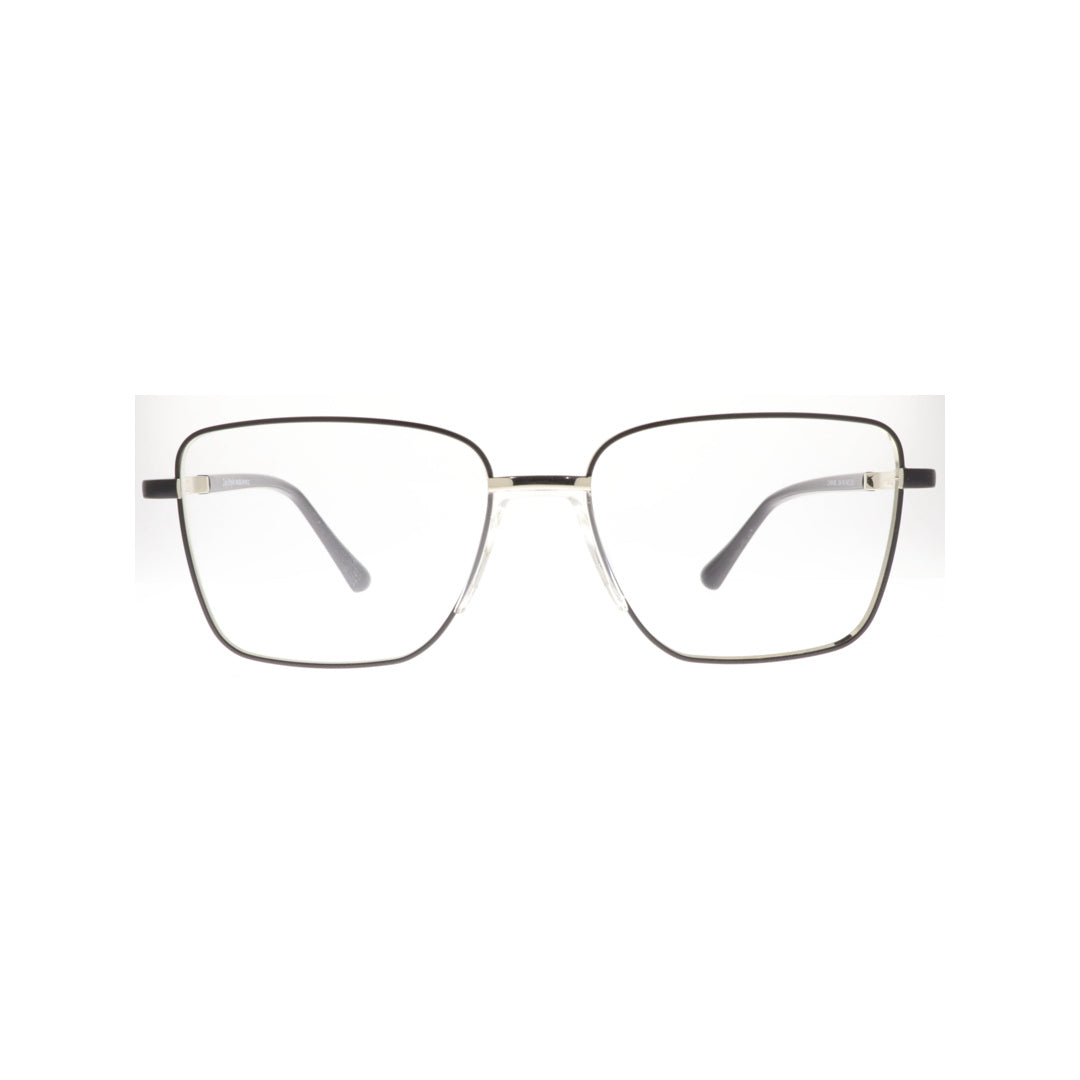 Joy Style For Men Metal Eyeglasses Square Size 54 6408c4 Black Silver