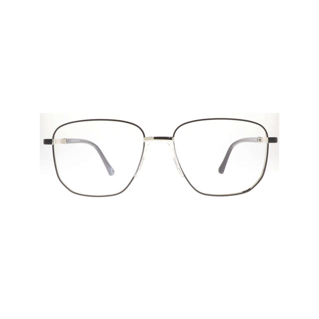 Joy Style For Men Metal Eyeglasses Square Size 55 6409c4 Black Silver