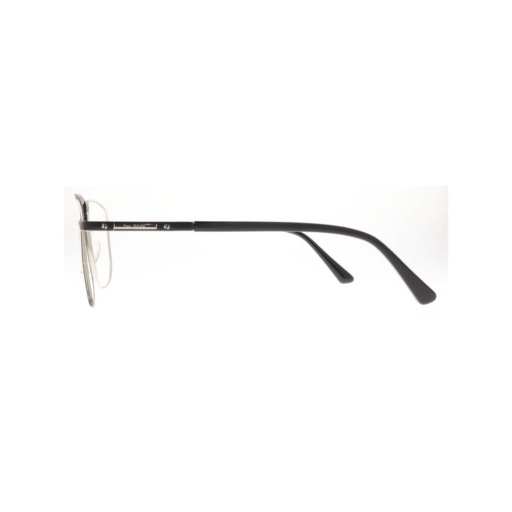 Joy Style For Men Metal Eyeglasses Square Size 55 6409c4 Black Silver