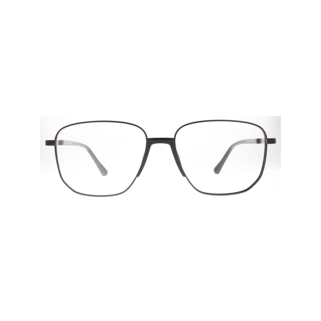 Joy Style For Men Metal Eyeglasses Square Size 55 6409c6 Matte Black