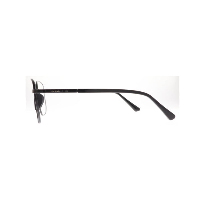 Joy Style For Men Metal Eyeglasses Square Size 55 6409c6 Matte Black