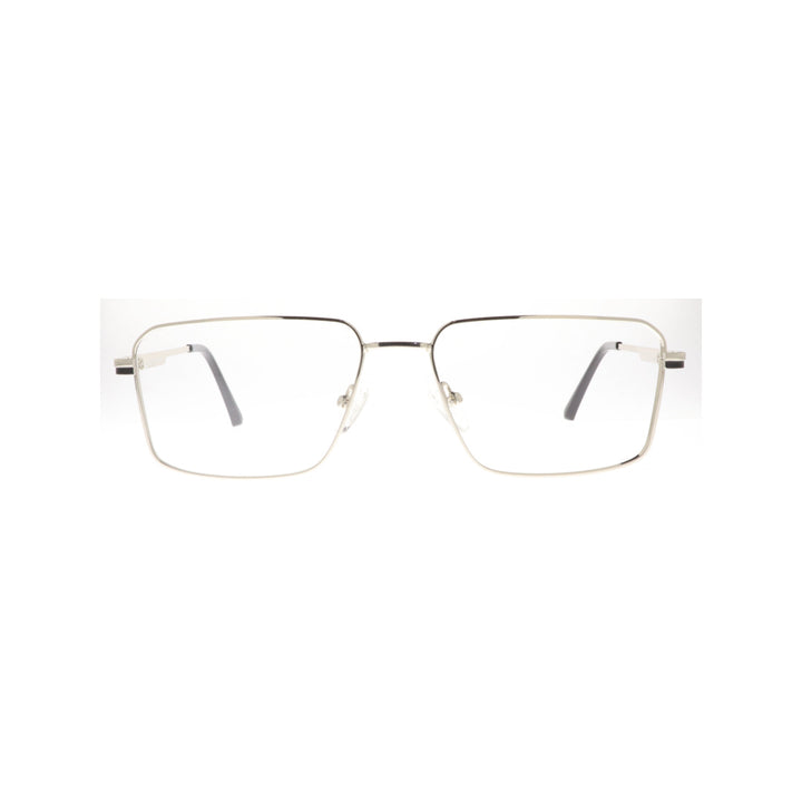 Joy Style For Men Metal Eyeglasses Square Size 56 8802c4 Silver