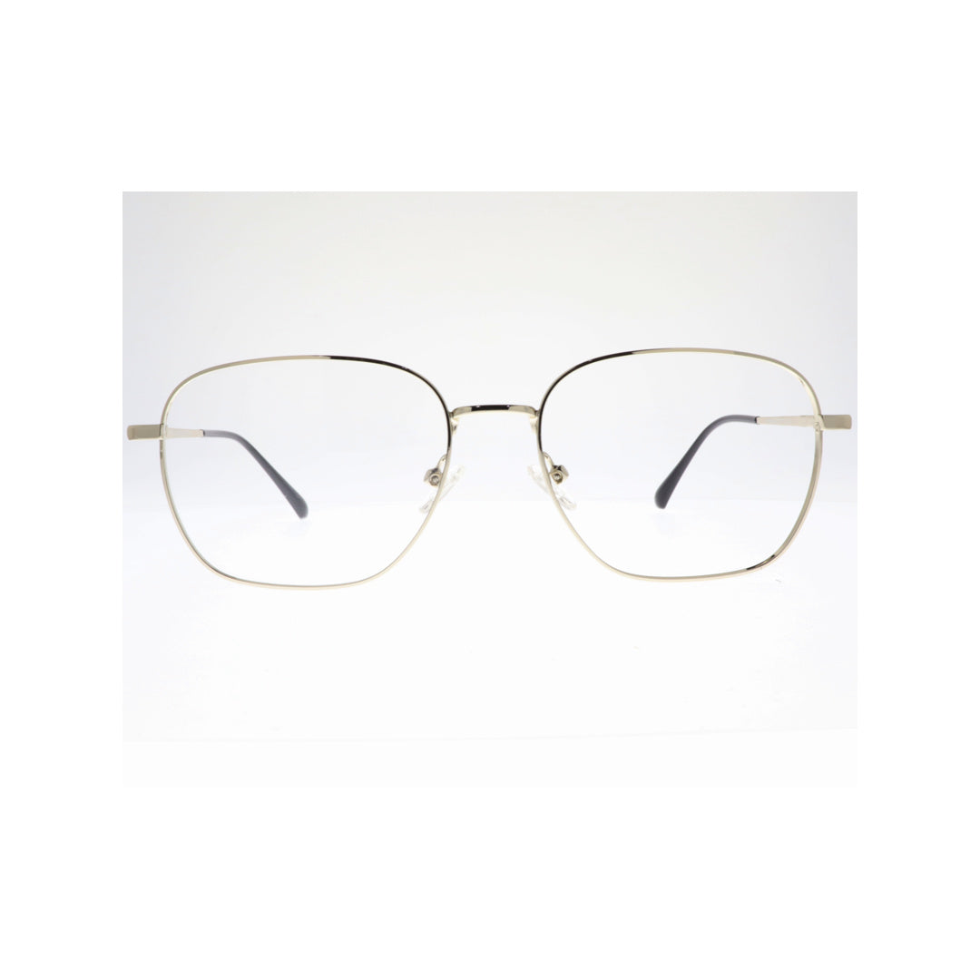 Joy Style For Men Metal Gold Eyeglasses Square Shape 56 1039c3clip Gold