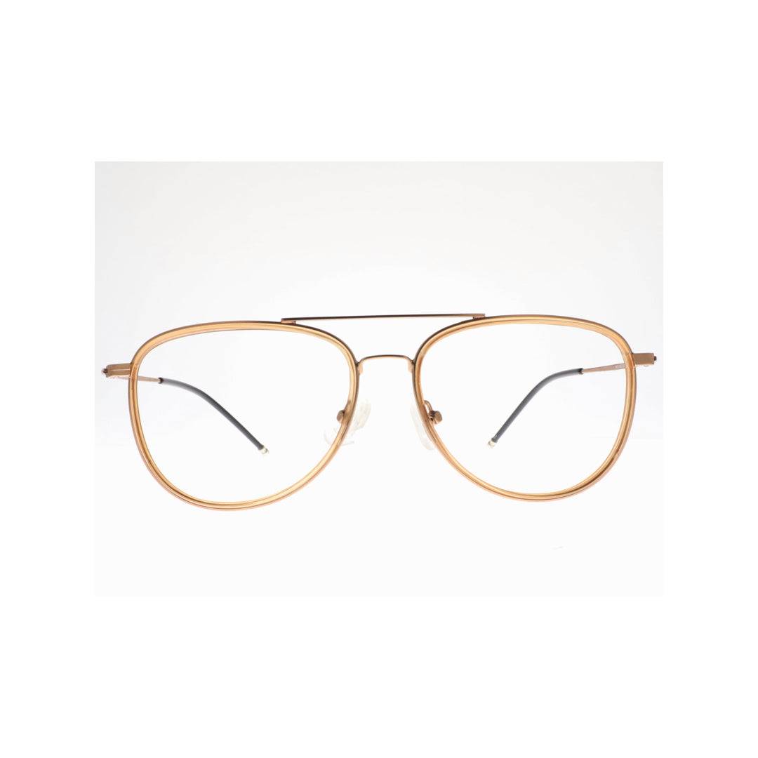 Joy Style For Unisex Eyeglasses Aviator Shape Size 53 Ns21052c2 Brown