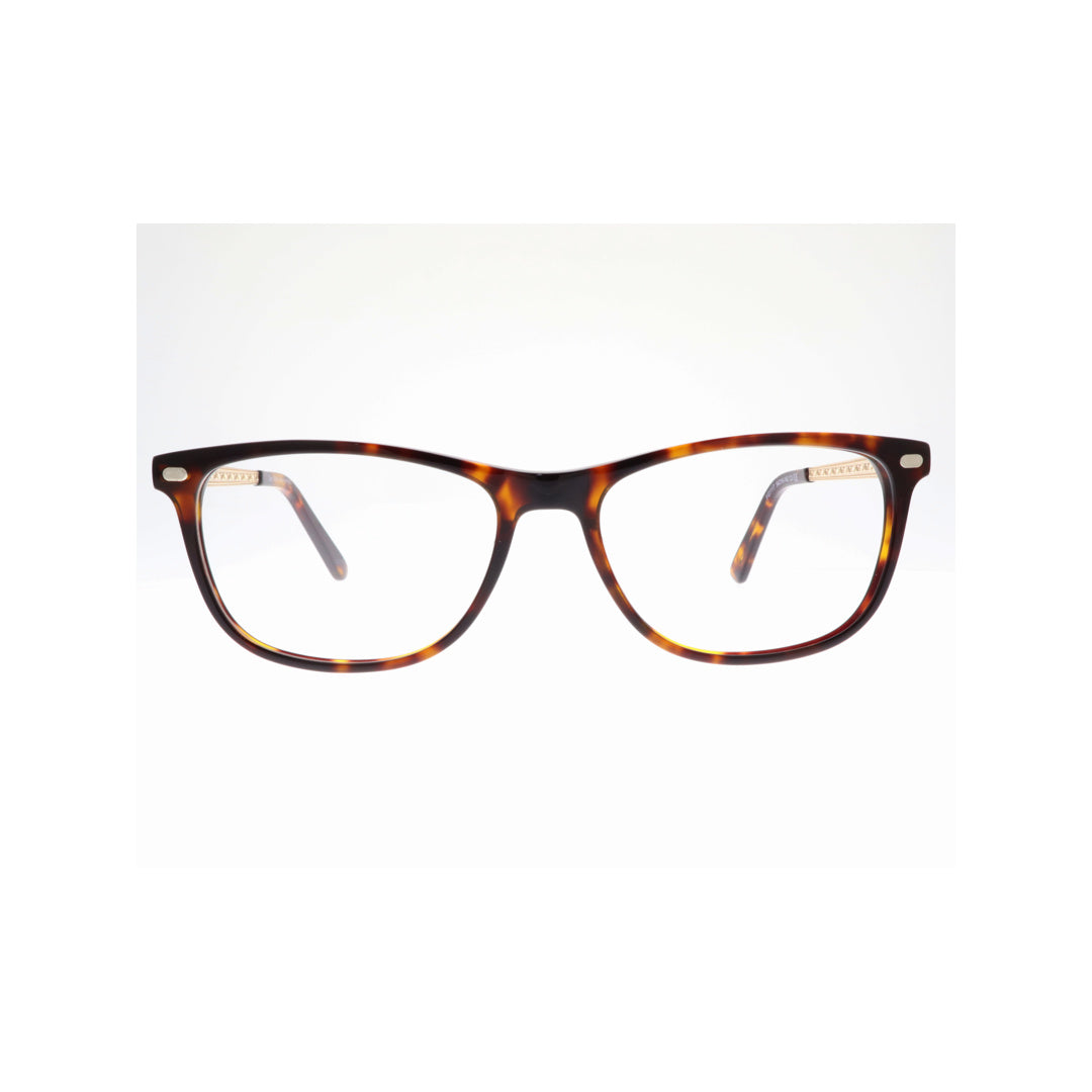 Joy Style For Unisex Eyeglasses Cat Eye Shape Size 54 1117c3clip Brown Tortoiseshell