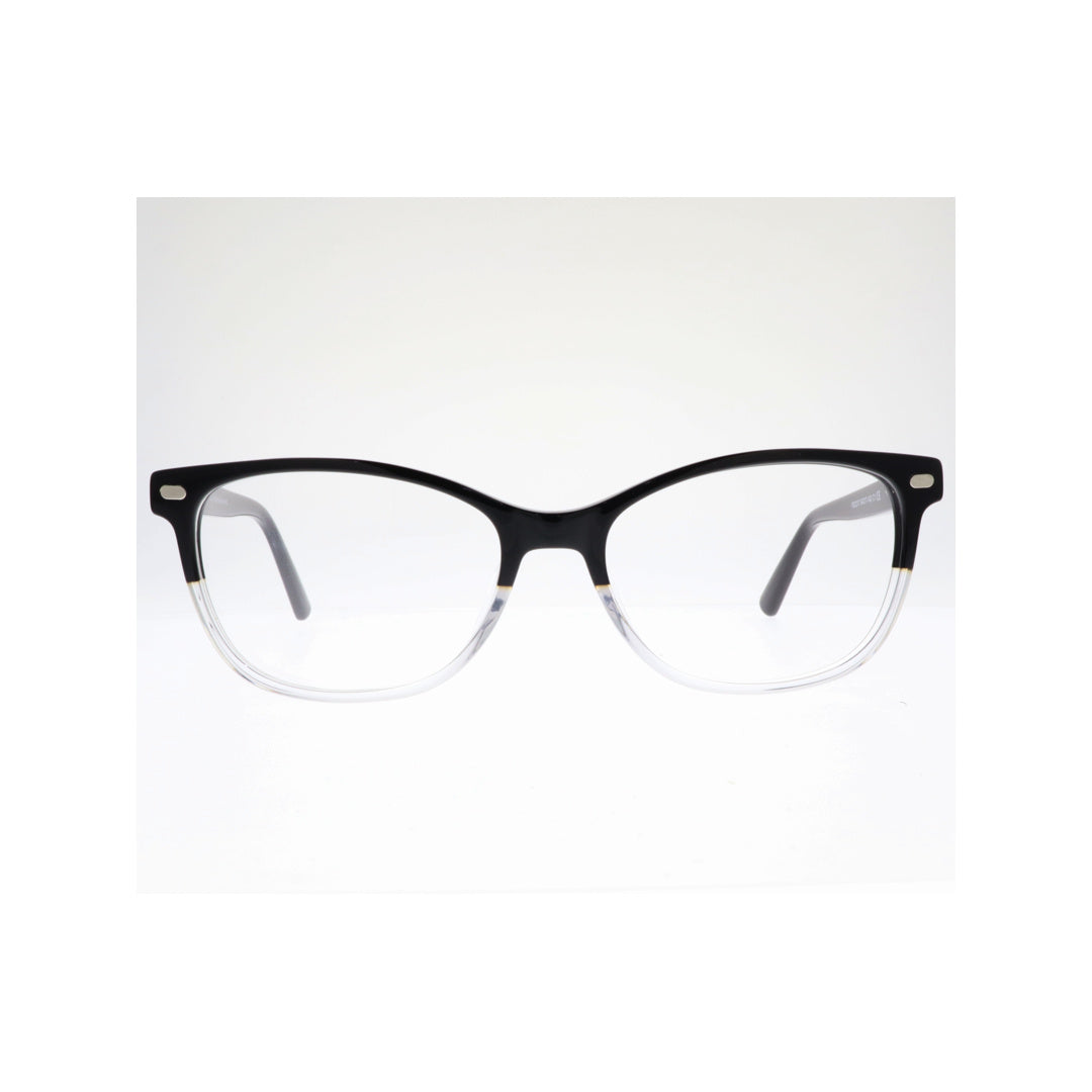 Joy Style For Unisex Eyeglasses Clip Cat Eye Shape Size 54 1217c1clip Clear Black