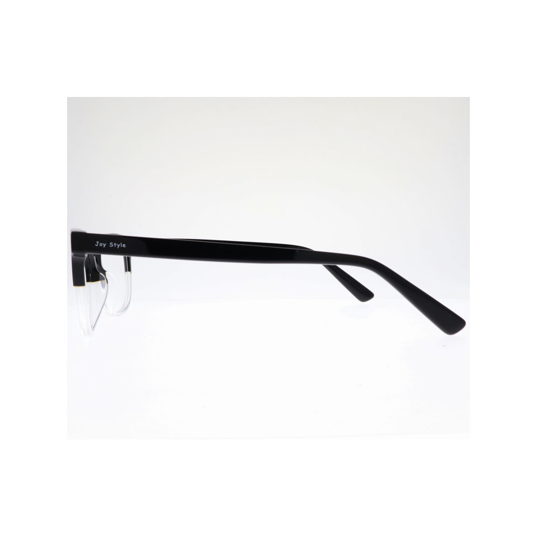 Joy Style For Unisex Eyeglasses Clip Cat Eye Shape Size 54 1217c1clip Clear Black