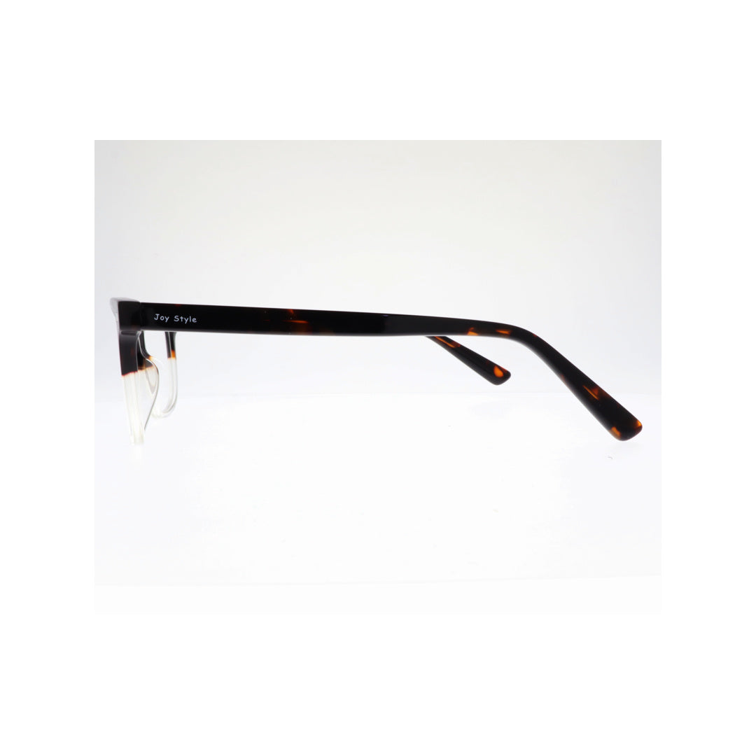 Joy Style For Unisex Eyeglasses Clip Cat Eye Shape Size 54 1217c2clip Clear Black
