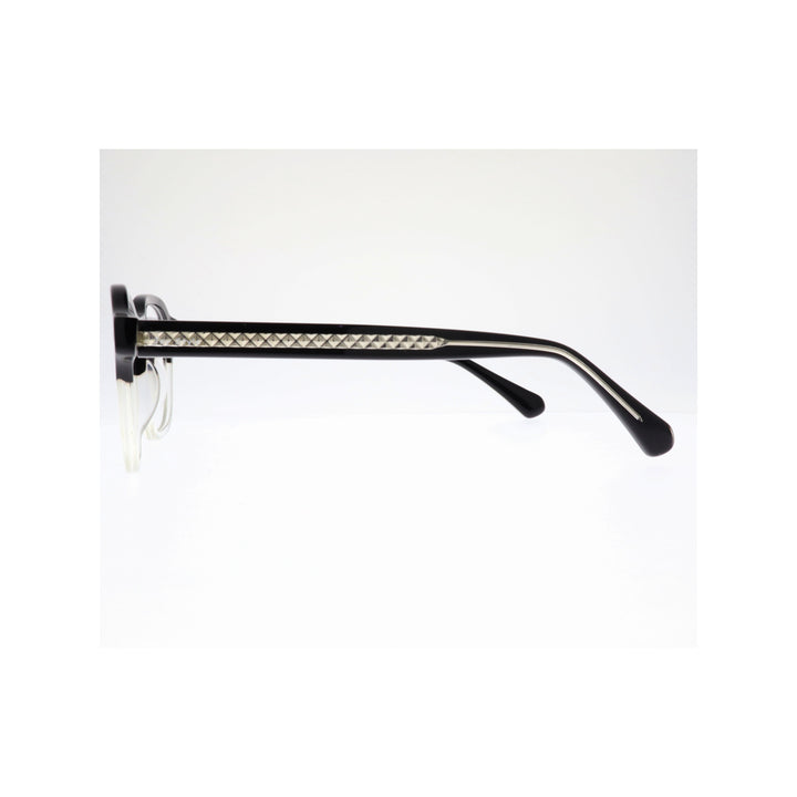 Joy Style For Unisex Eyeglasses Clip Rectangular Shape Size 49 1304c1clip Clear Black