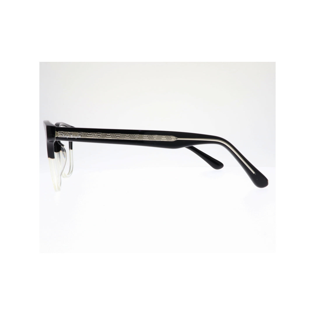 Joy Style For Unisex Eyeglasses Clip Rectangular Shape Size 53 1310c1clip Clear Black