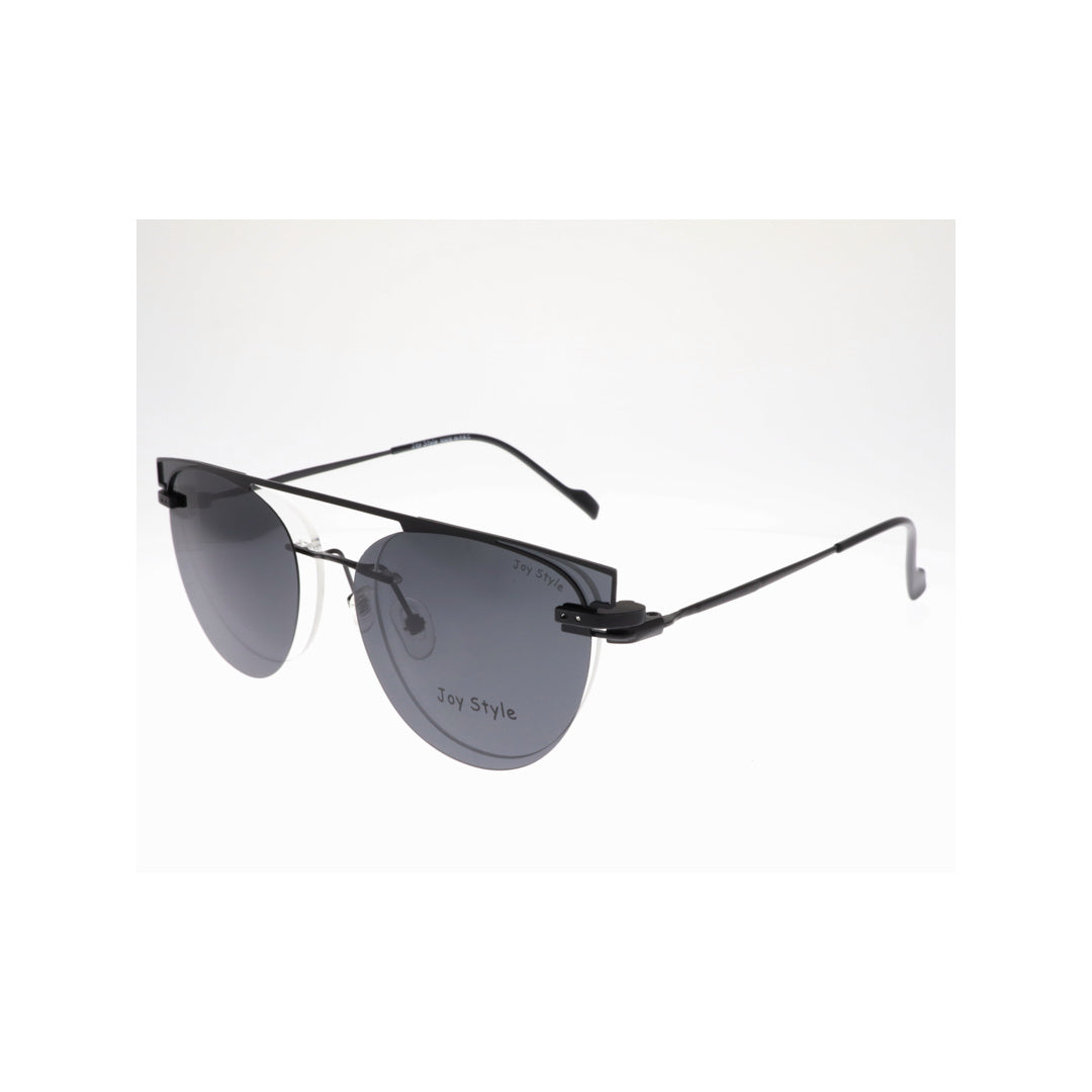 Joy Style For Unisex Eyeglasses Clip Rimless Cat Eye Shape Size 52 Dc3062c1clip Matte Black